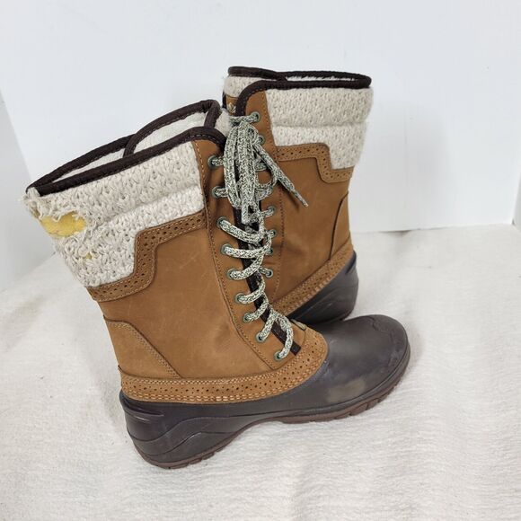 The North Face Boots Womens Size 6 Brown Shellista II Mid Daschund Winter Hiking - Picture 10 of 13